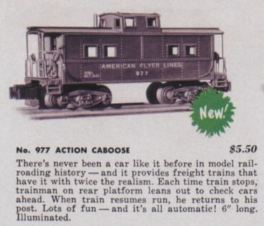 American Flyer Action Caboose 977
