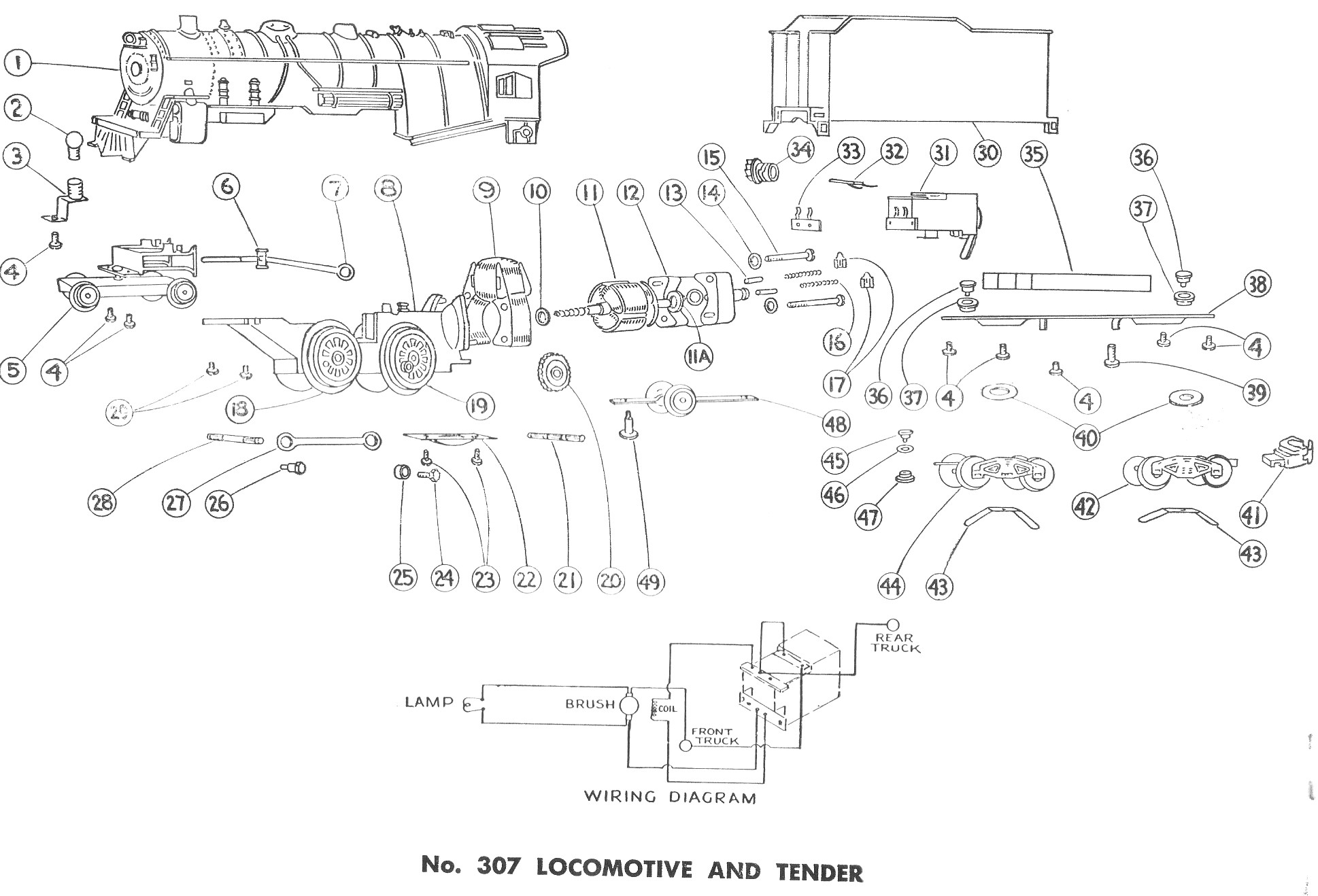 American Flyer S Gauge Tender Hardware Kit - 2 Sets For #367 - Replacement Parts
