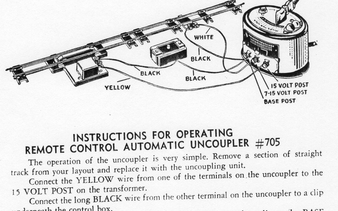 American Flyer Automatic Uncoupler 705 Instructions