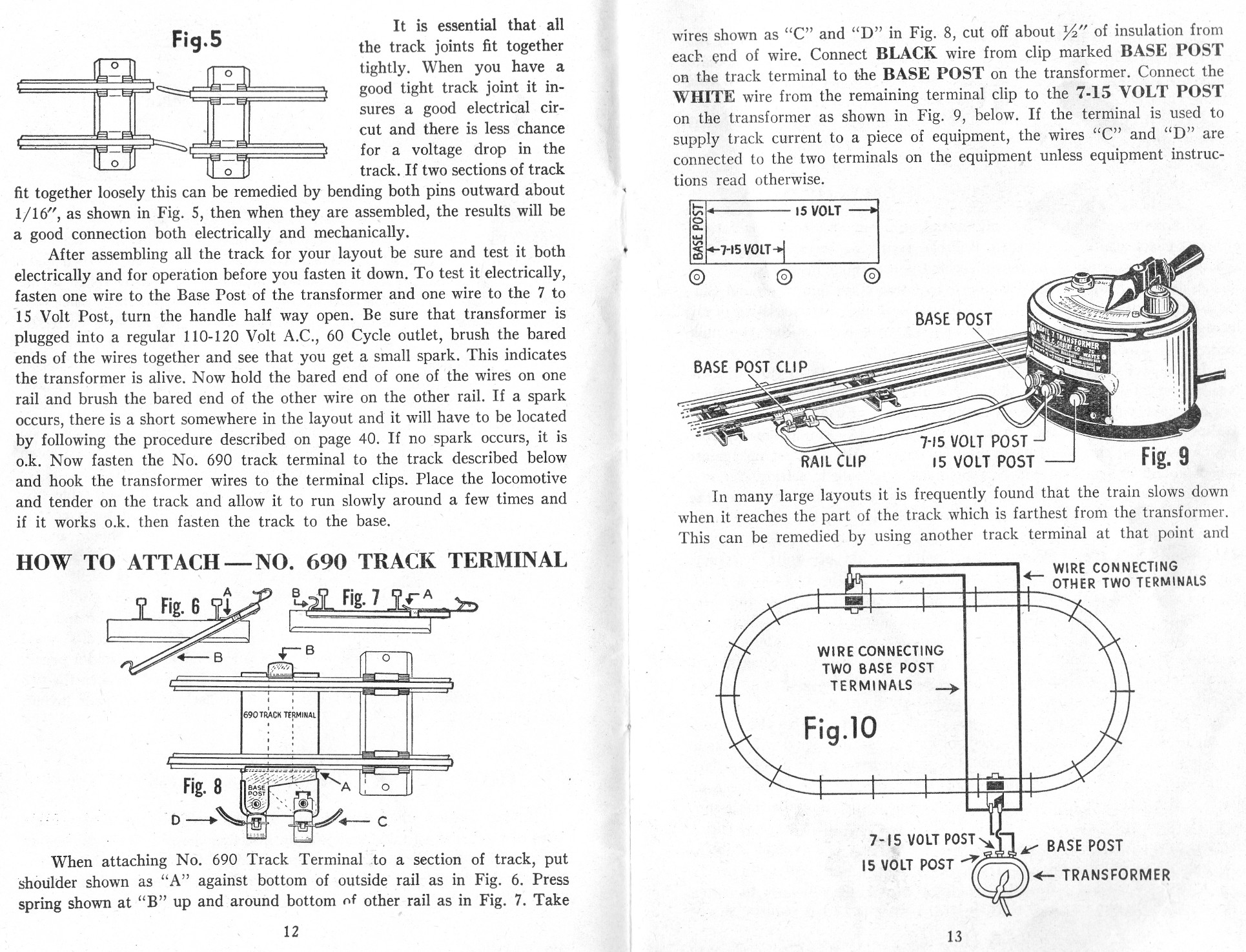 Instructions for Attaching 3/16 Scale Track Terminal No. 690 - Page 2