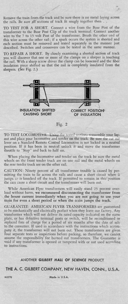 Instructions for No. 1½B Transformer - 50W With Circuit Breaker - Page 2