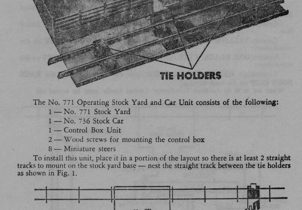 American Flyer Stock Yard & Car 771 ( v2 ) Operating Instructions