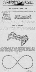 American Flyer Trestle Set 747 Instructions - Page 1