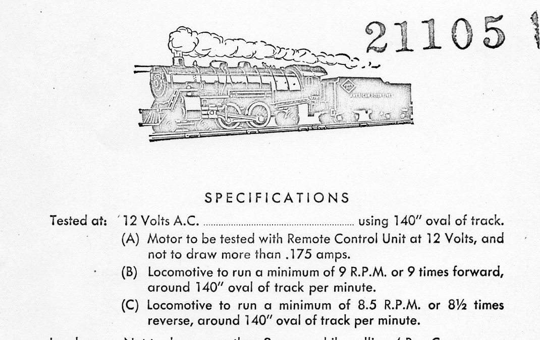 American Flyer Locomotive 303 Parts List and Diagram