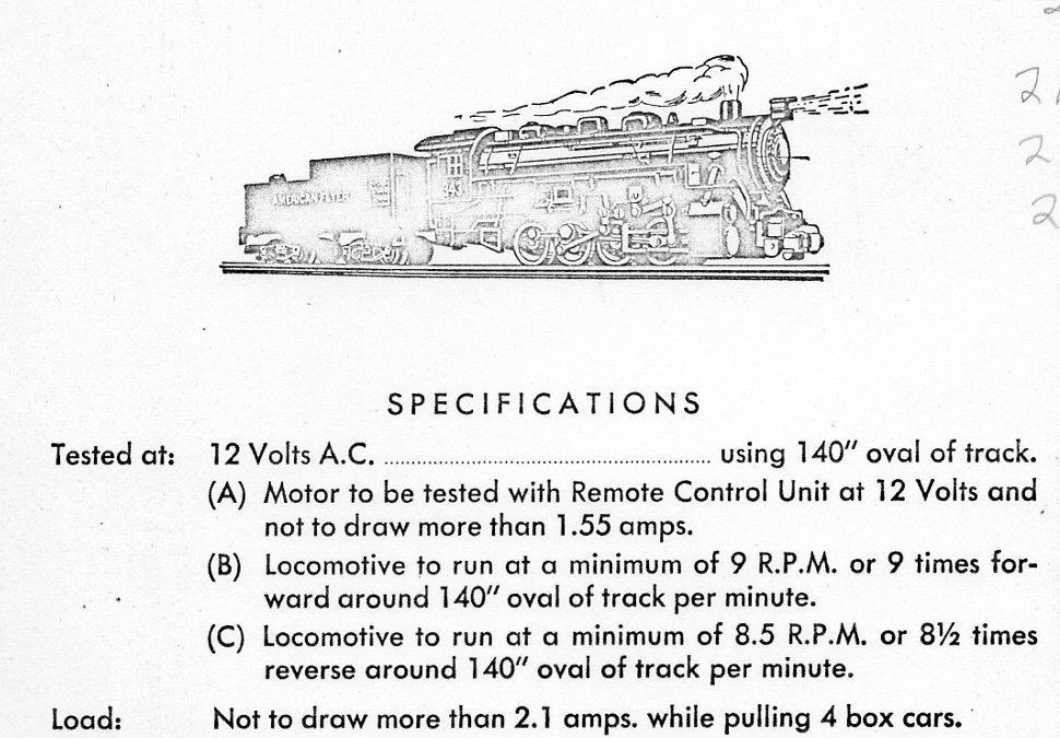 American Flyer Locomotive 343 Parts List & Diagram