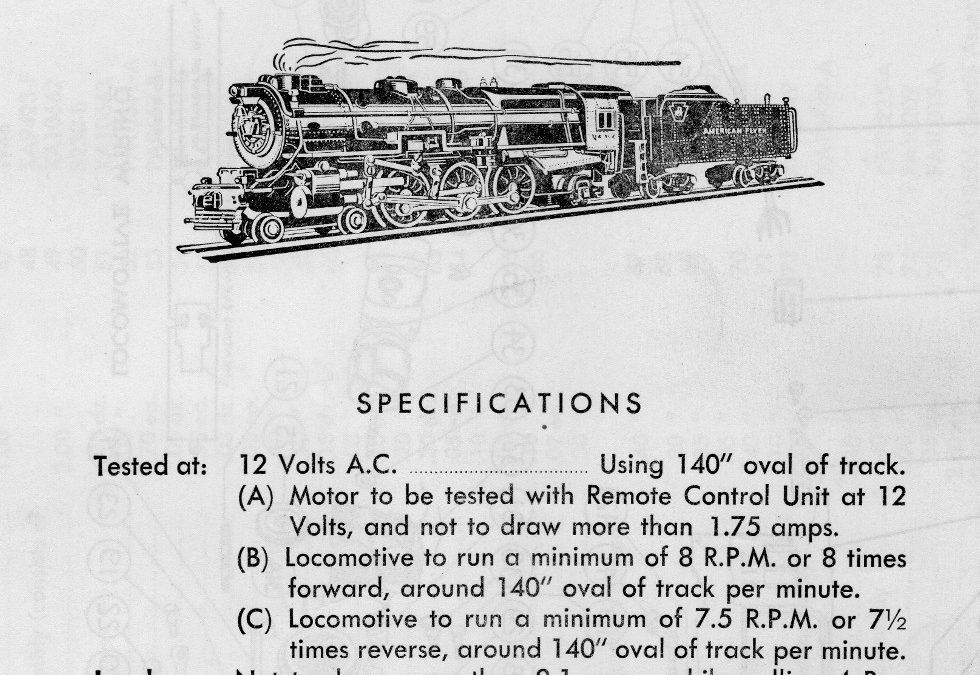 American Flyer Locomotive 312 Parts List & Diagram
