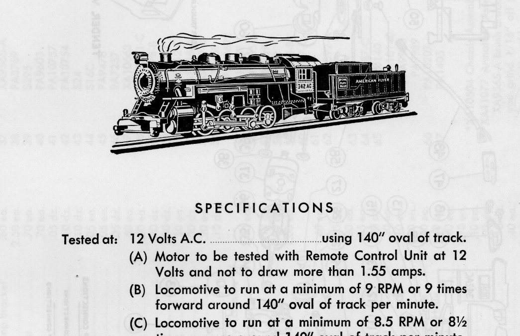 American Flyer Locomotive 324AC Parts List & Diagram